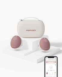 Wireless breast pumps and carrying case